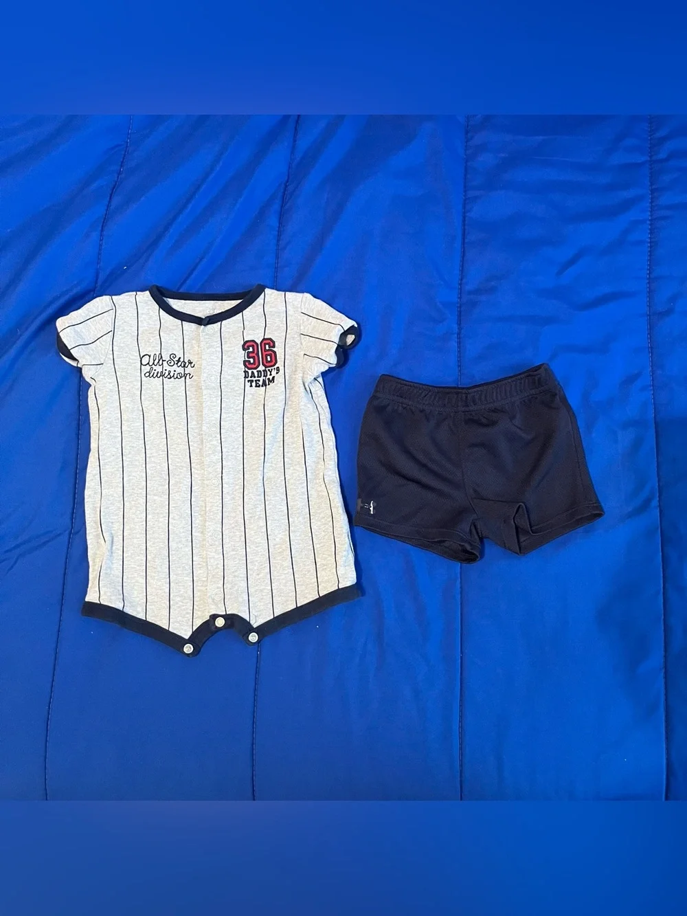 Baby Short Sleeve Shirts, Romper, Shorts Bundle 3-6 Months (5)